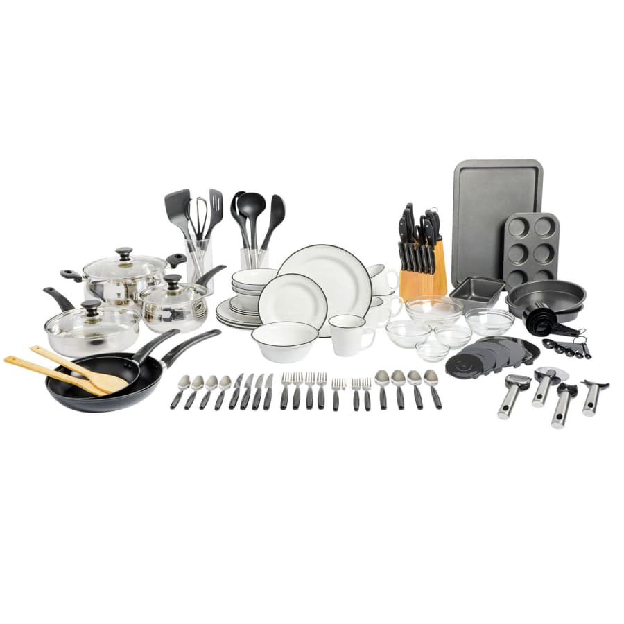 Gibson 95-Piece Complete Kitchen Starter Set for $180
