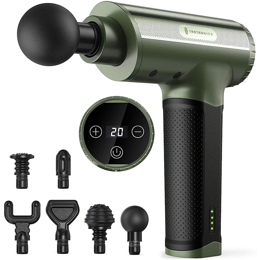 TaoTronics Portable Deep Tissue Percussion Massage Gun for $30