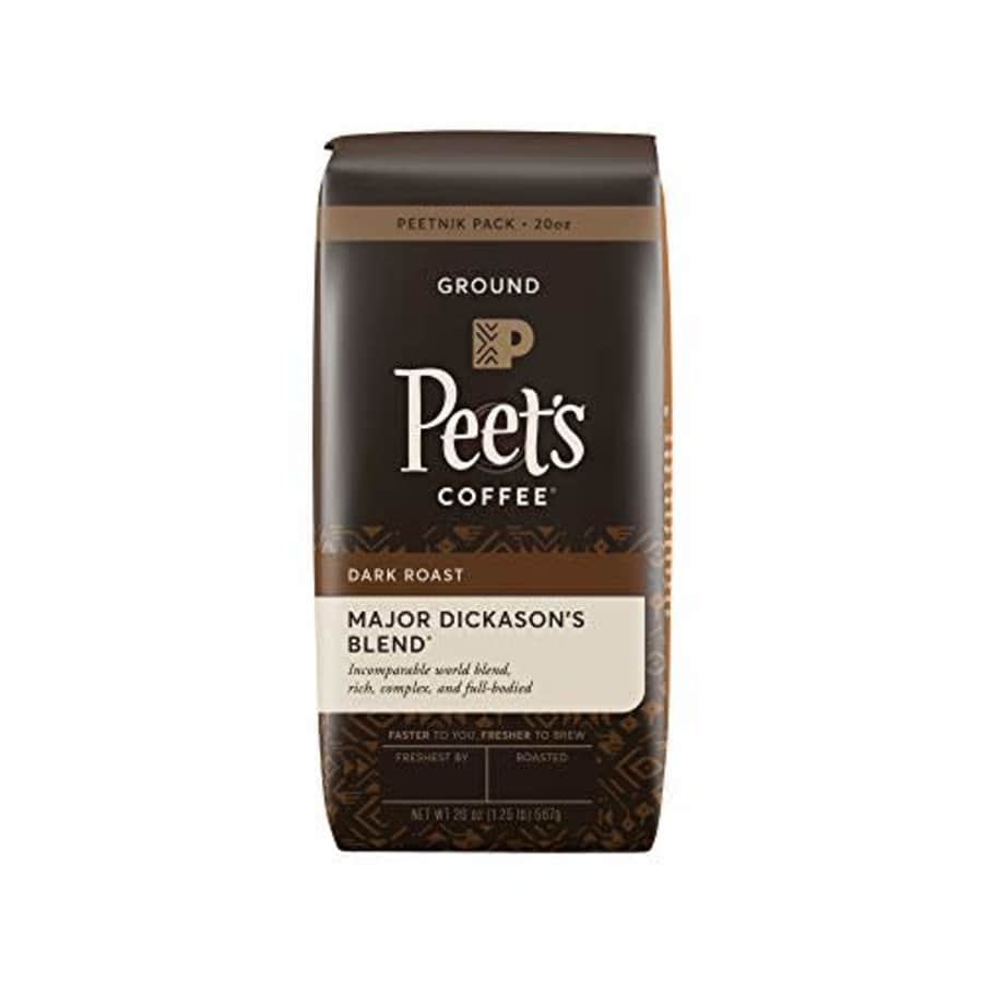 Peet's Coffee Major Dickason's Blend, Dark Roast Ground Coffee, 20 oz for $36 Peet's Coffee Major Dickason's Blend, Dark Roast Ground Coffee, 20 oz for $36