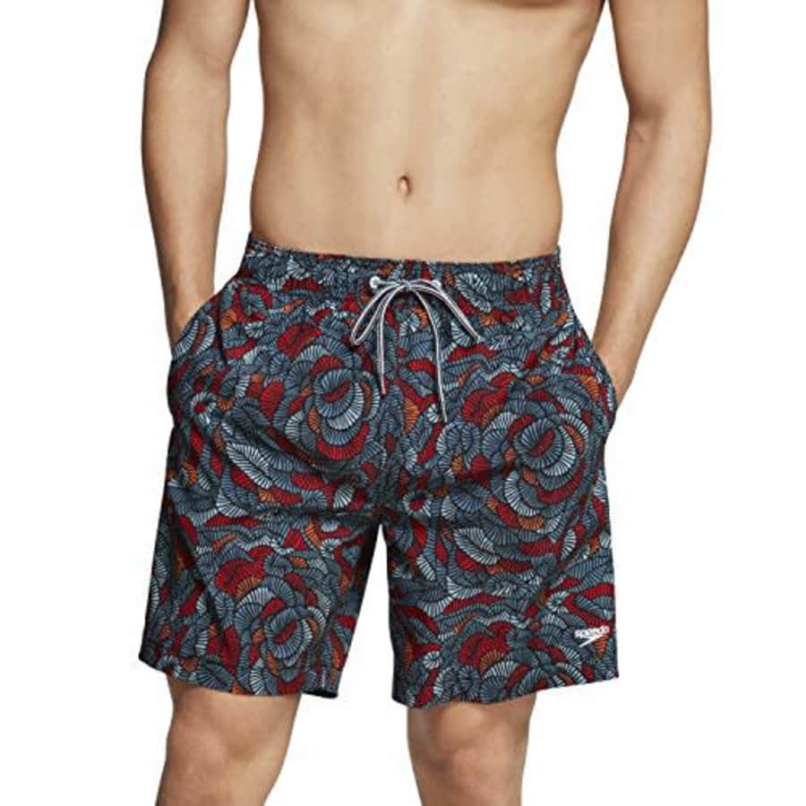 Speedo Men's Swim Trunk Mid Length Redondo Printed for $34