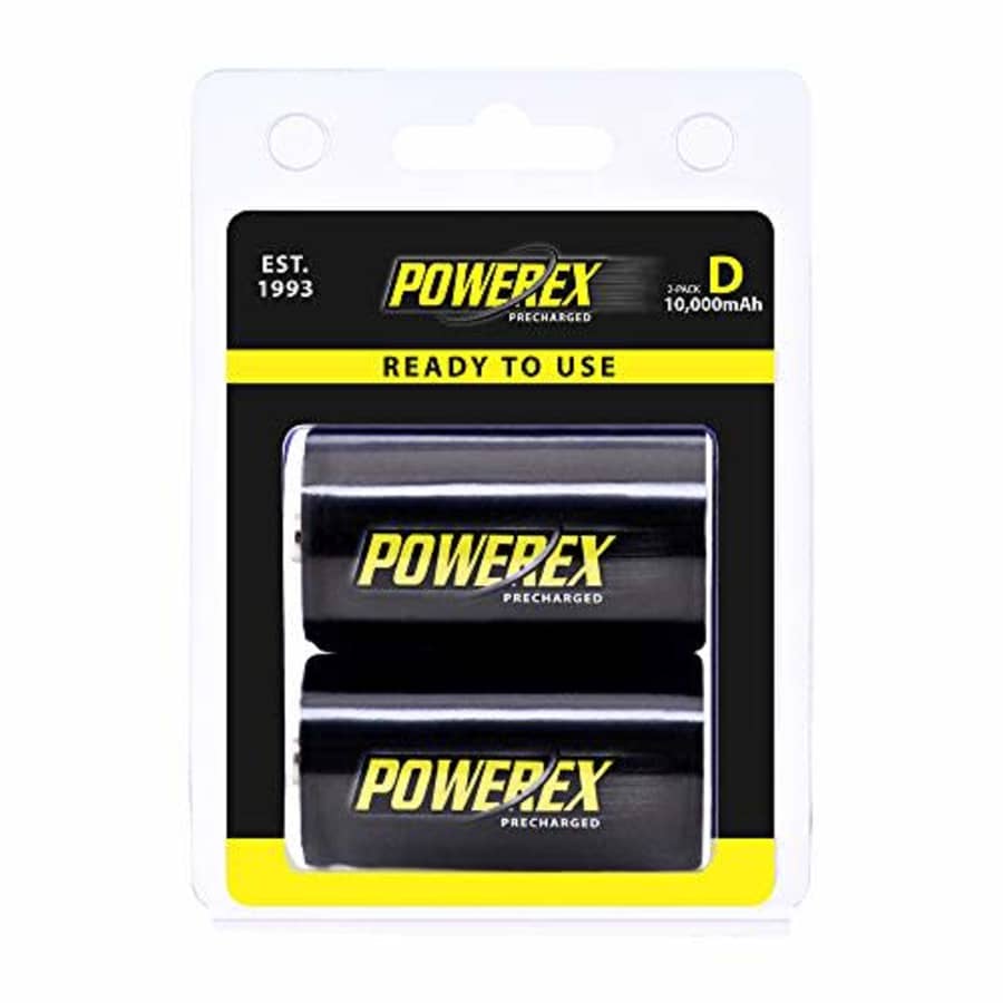 Powerex Low Self-Discharge Precharged D Rechargeable NiMH Batteries, (MHRDP2), 2-Pack for $34 Powerex Low Self-Discharge Precharged D Rechargeable NiMH Batteries, (MHRDP2), 2-Pack for $34