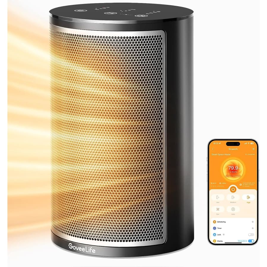 GoveeLife 1,500W Smart Space Heater for $40 GoveeLife 1,500W Smart Space Heater for $40