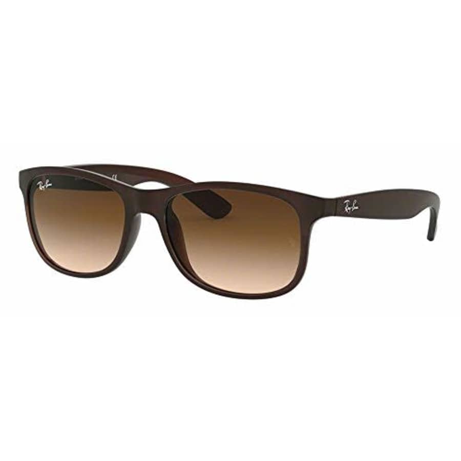 Ray-Ban RB4202 ANDY 607313 55M Matte Brown/Brown Gradient Sunglasses For Men for Women for $166