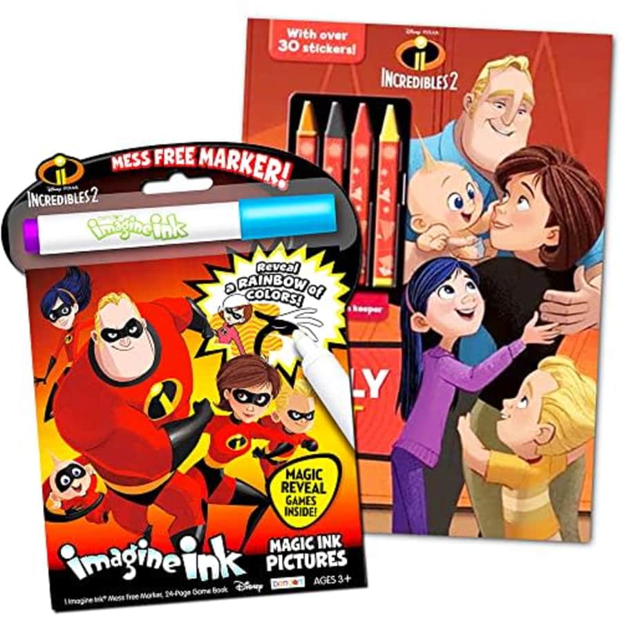Disney Incredibles Coloring and Activity Set -- Bundle with The Incredibles Mess Free Coloring for $12