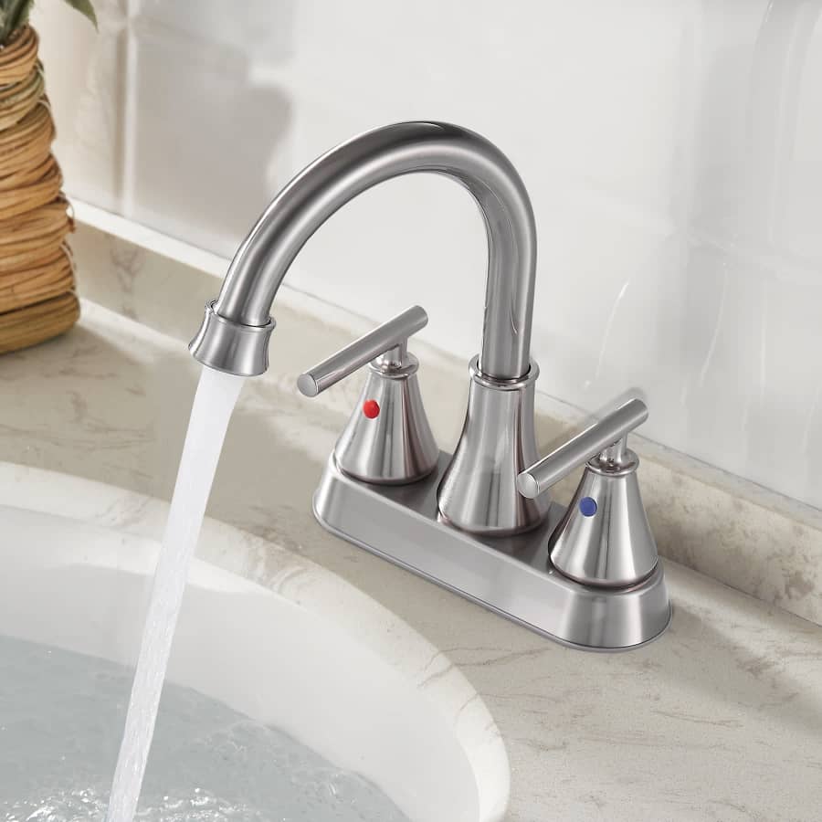 Kede 4" 2-Handle Centerset Sink Faucet for $25