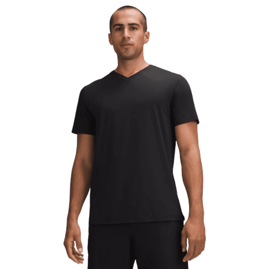 lululemon Men's Fundamental V-Neck T-Shirt for $29 lululemon Men's Fundamental V-Neck T-Shirt for $29