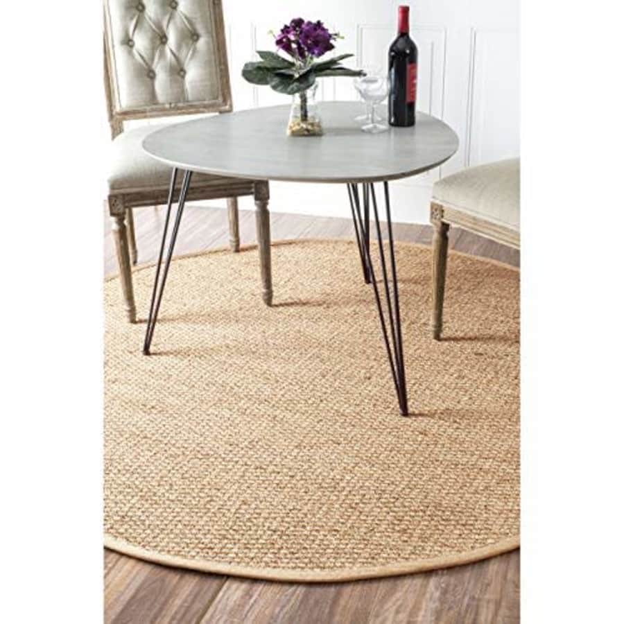 nuLOOM Elijah Seagrass Natural Area Rug, 6' Round, Beige for $165 nuLOOM Elijah Seagrass Natural Area Rug, 6' Round, Beige for $165