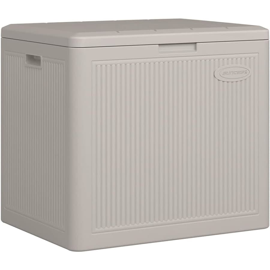 Suncast 22-Gallon Small Reeded Deck Box for $50 Suncast 22-Gallon Small Reeded Deck Box for $50