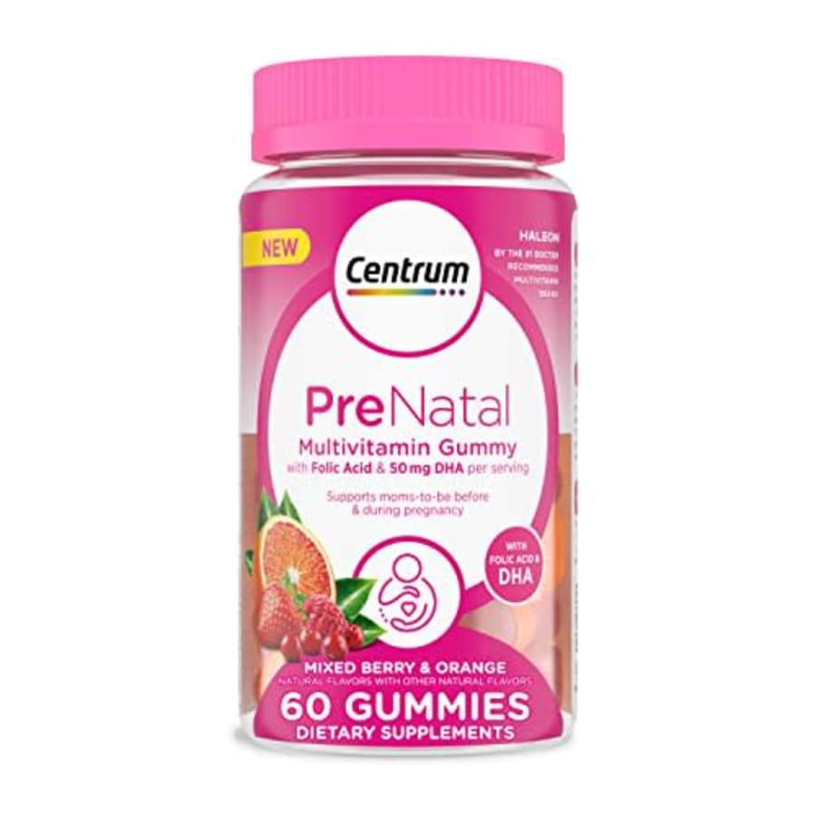 Centrum Prenatal Multivitamin Gummies with DHA and Folic Acid, Mixed Berry and Orange Flavors - 60 for $26 Centrum Prenatal Multivitamin Gummies with DHA and Folic Acid, Mixed Berry and Orange Flavors - 60 for $26