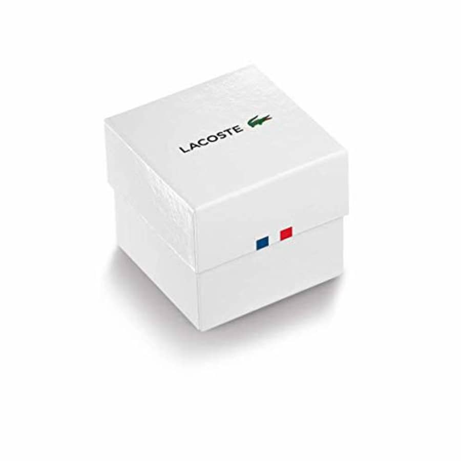 Lacoste Crocorigin Women's Quartz Stainless Steel Case and Mesh Bracelet Watch, Color: Silver for $119