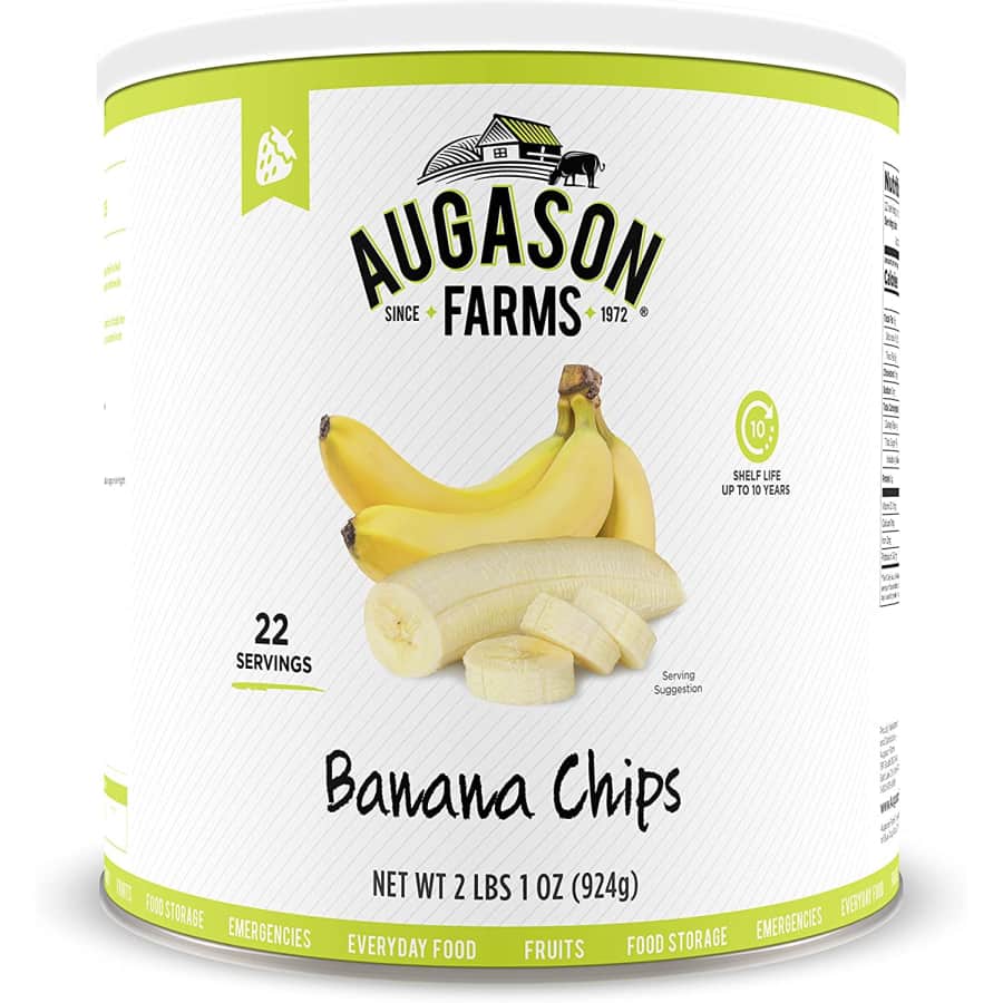 Augason Farms 33-oz. Banana Chips for $11 Augason Farms 33-oz. Banana Chips for $11