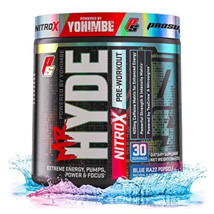 ProSupps Mr. Hyde NitroX Pre-Workout Powder Energy Drink - Intense Sustained Energy, Pumps & Focus for $32 ProSupps Mr. Hyde NitroX Pre-Workout Powder Energy Drink - Intense Sustained Energy, Pumps & Focus for $32