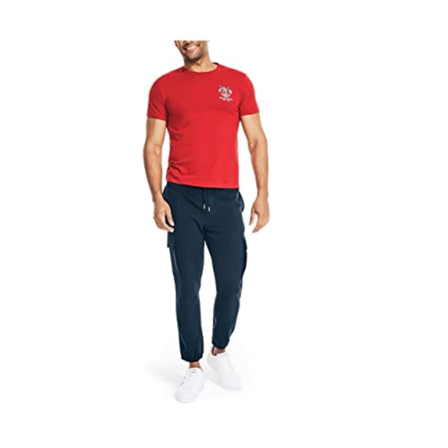 Nautica Men's Sustainably Crafted Graphic T-Shirt, Red, Small for $10