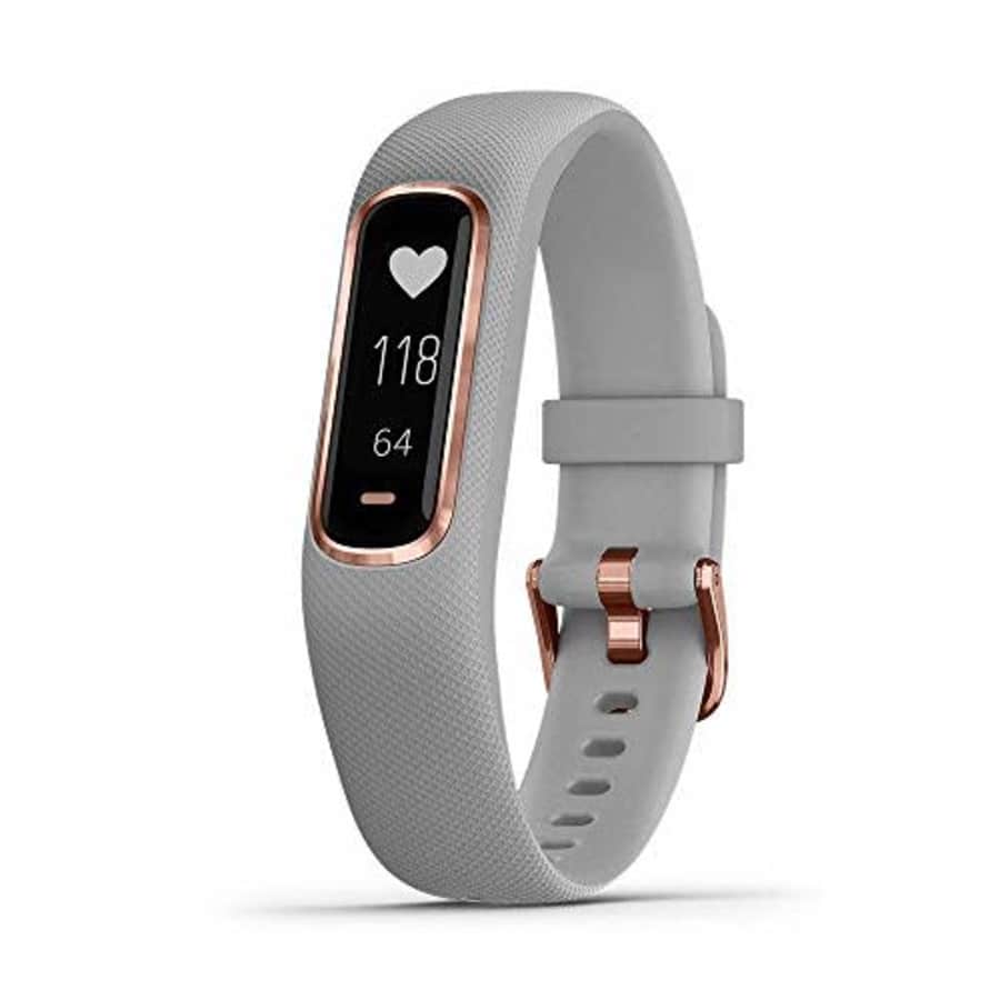 Garmin vvosmart 4, Activity and Fitness Tracker w/ Pulse Ox and Heart Rate Monitor, Rose Gold w/ for $65 Garmin vvosmart 4, Activity and Fitness Tracker w/ Pulse Ox and Heart Rate Monitor, Rose Gold w/ for $65