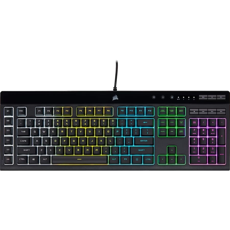 Corsair K55 PRO LITE RGB Wired Membrane Gaming Keyboard for $70