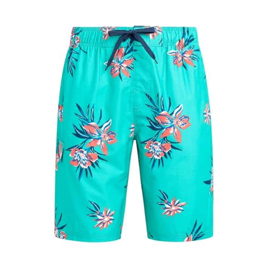 Kanu Surf Men's Standard Wade Swim Trunks (Regular & Extended Sizes), Driftway Green for $11