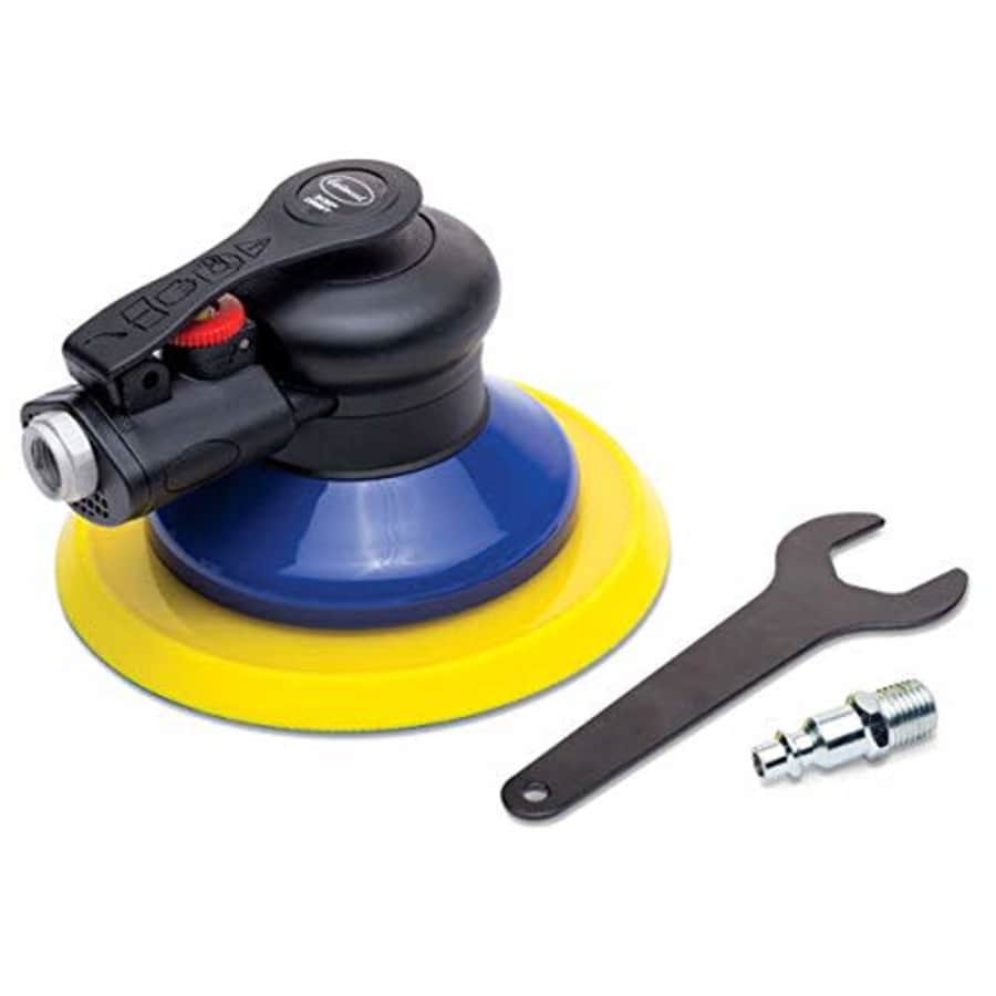 Eastwood 6 in. Air Random Orbital Palm Sander Non-Vacuum 3/32 in. Orbit Auto Body Orbit Da Sanding for $120 Eastwood 6 in. Air Random Orbital Palm Sander Non-Vacuum 3/32 in. Orbit Auto Body Orbit Da Sanding for $120