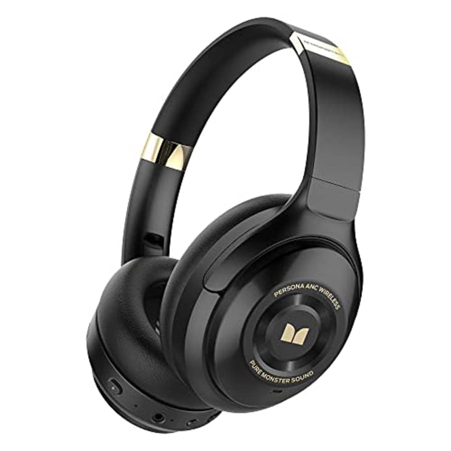 Monster Active Noise Cancelling Headphones Wireless Over Ear Bluetooth Earphone Deep Bass Hi-Res for $193