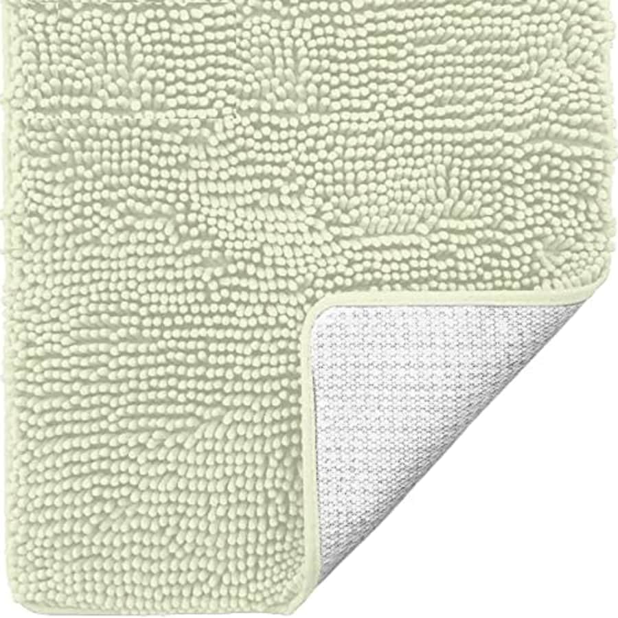 Gorilla Grip Bath Rug, 48x24, Thick Soft Absorbent Chenille Rubber Backing Bathroom Rugs, for $20 Gorilla Grip Bath Rug, 48x24, Thick Soft Absorbent Chenille Rubber Backing Bathroom Rugs, for $20