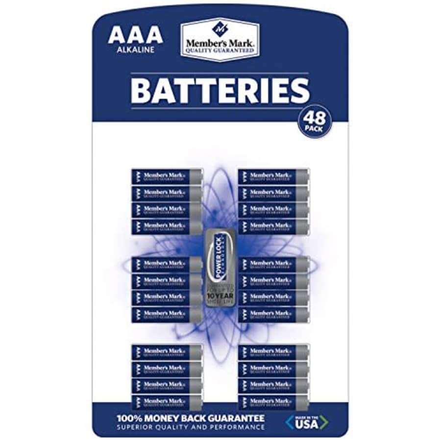 Member's Mark AAA Alkaline Batteries - 48 pk. for $31