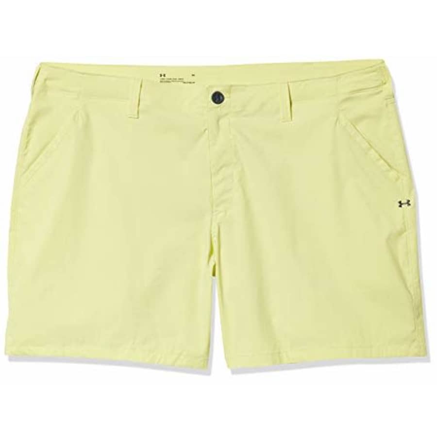 Under Armour Men's Fish Hunter 8-inch Shorts, Neo Yellow (730)/Pitch Gray, 30 for $37