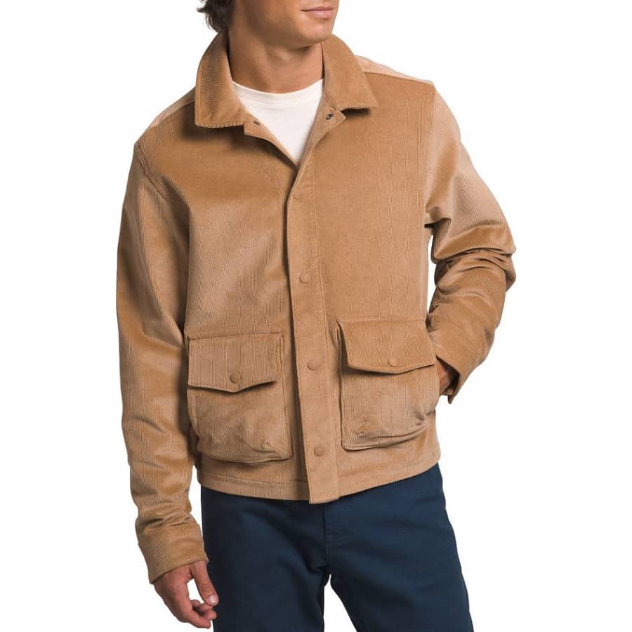 The North Face Men's Utility Cord Shacket for $84 The North Face Men's Utility Cord Shacket for $84