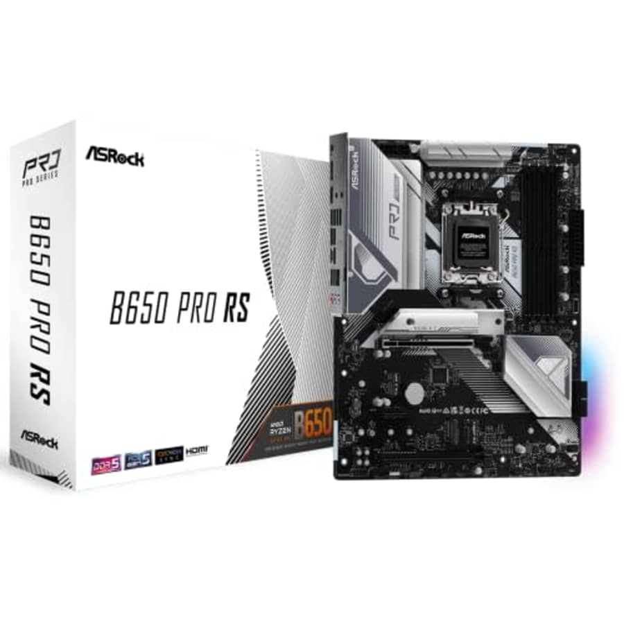 ASRock B650 PRO RS AMD Ryzen 7000 Series Processors Motherboard for $170