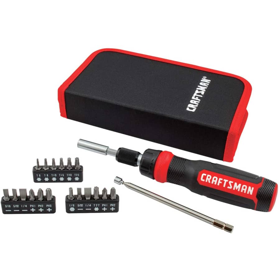 Craftsman 26-Piece Ratcheting Screwdriver Set: $16 Craftsman 26-Piece Ratcheting Screwdriver Set: $16