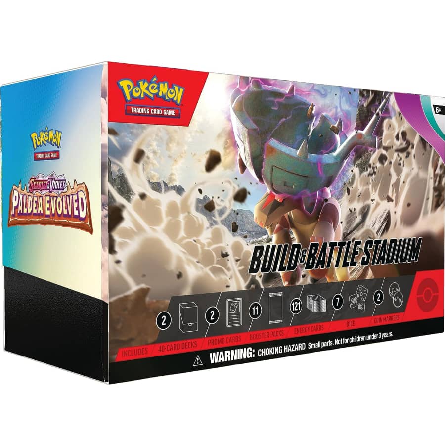 Pokemon Trading Card Game: Scarlet & Violet Paldea Evolved Build & Battle Stadium for $51