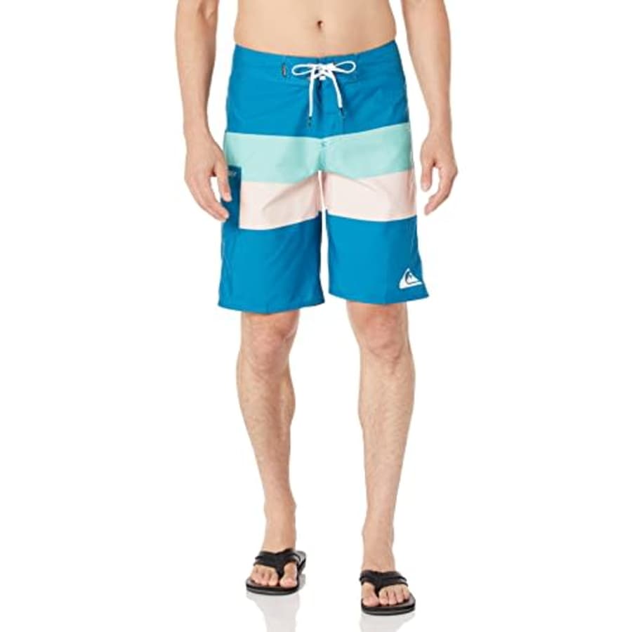 Quiksilver Men's Standard Everyday Board Short Swim Trunk Bathing Suit, Seaport Amazon 21 Stripe, 29 for $44 Quiksilver Men's Standard Everyday Board Short Swim Trunk Bathing Suit, Seaport Amazon 21 Stripe, 29 for $44