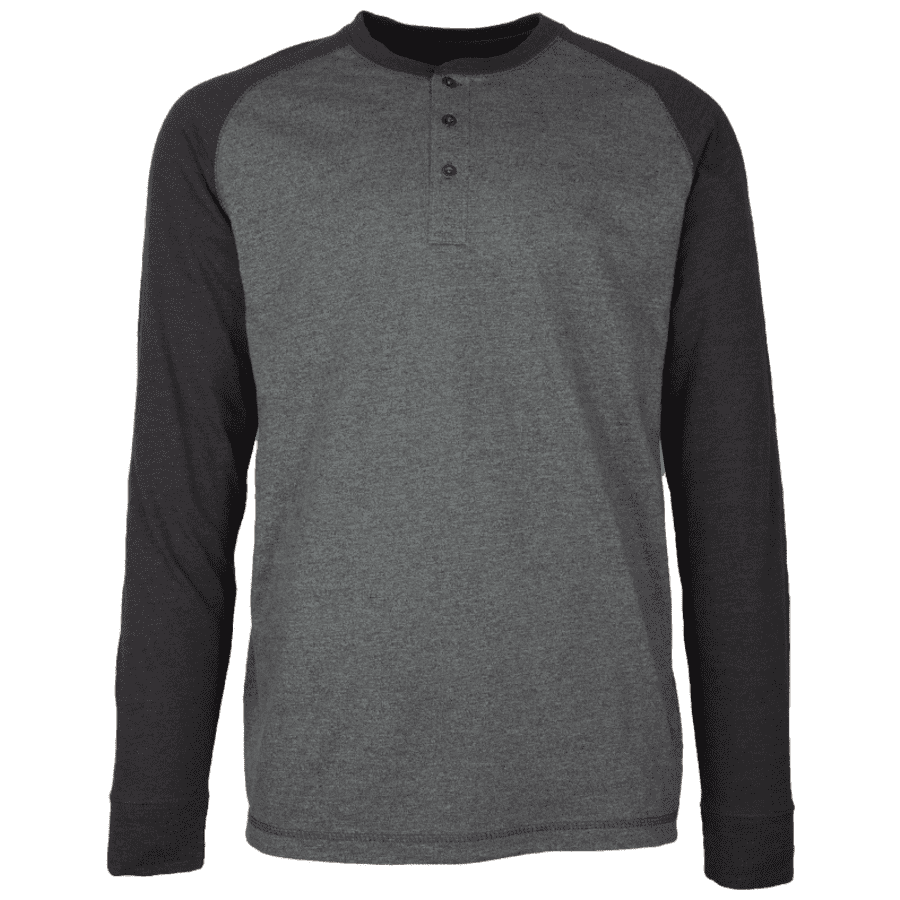 RedHead Men's Gray's Creek Raglan Long-Sleeve Henley for $15