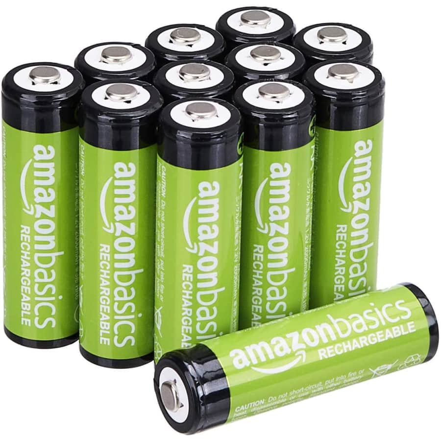 Amazon Basics Rechargeable AA Batteries 12-Pack for $13