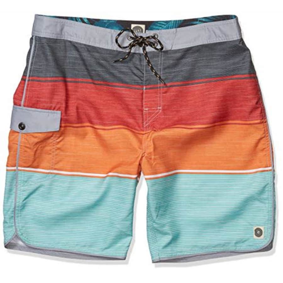 Rip Curl Men's Time 20" Board Shorts, Red 18, 40 for $12 Rip Curl Men's Time 20" Board Shorts, Red 18, 40 for $12
