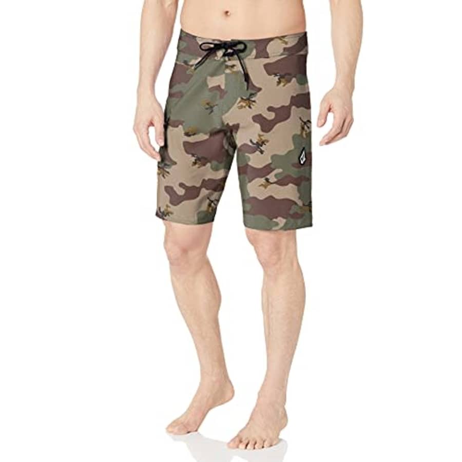 Volcom mens Lido Solid Mod 20 Boardshort Board Shorts, Camouflage, 29 US for $50