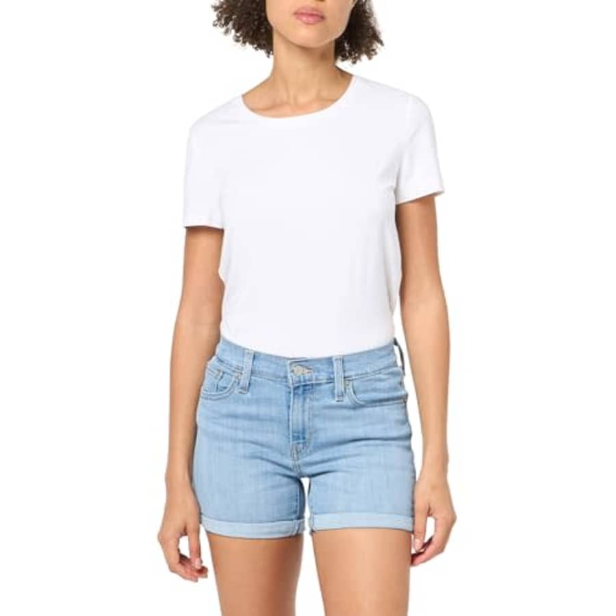 Levi's Women's Mid Length Shorts (Also Available in Plus), (New) Polar Seas, 32 for $20