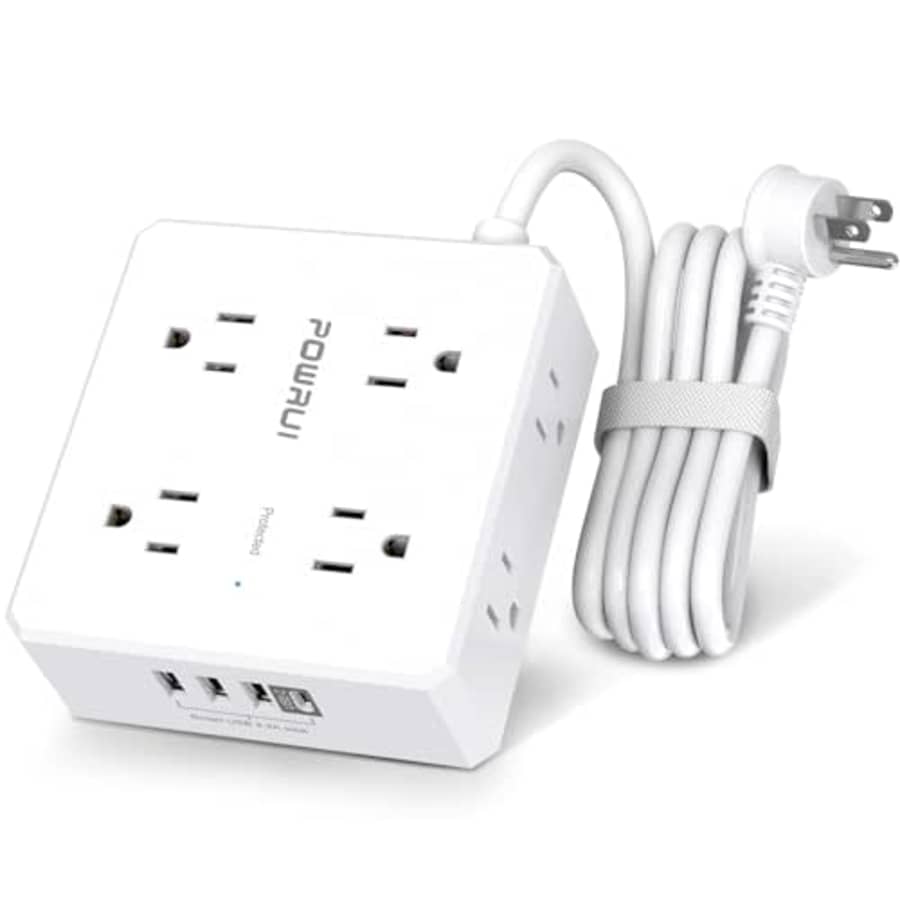 8-Outlet 4-USB Surge Protector Power Strip for $9