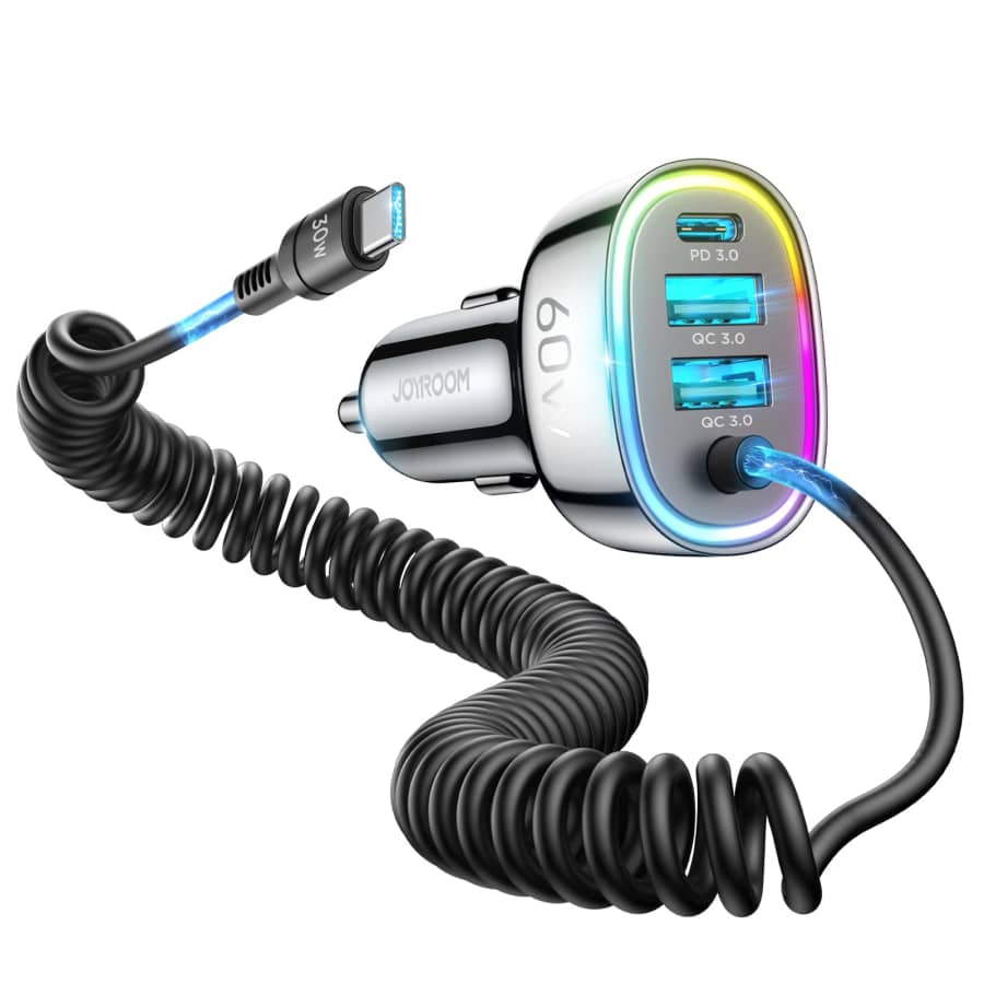 60W USB-C Dual-Port Car Charger for $25