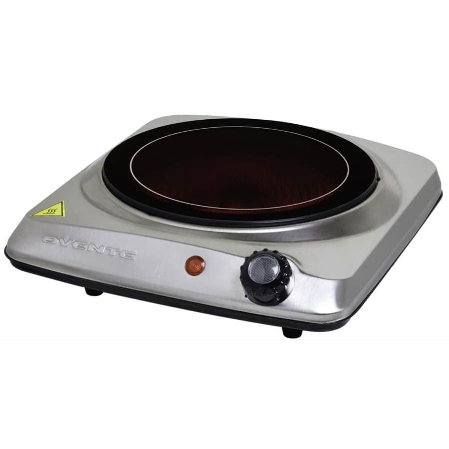 Ovente 1,000W 7" Infrared Countertop Burner: $17.99