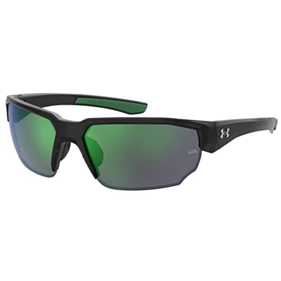 Under Armour Blitzing Sunglasses Black | Green for $86