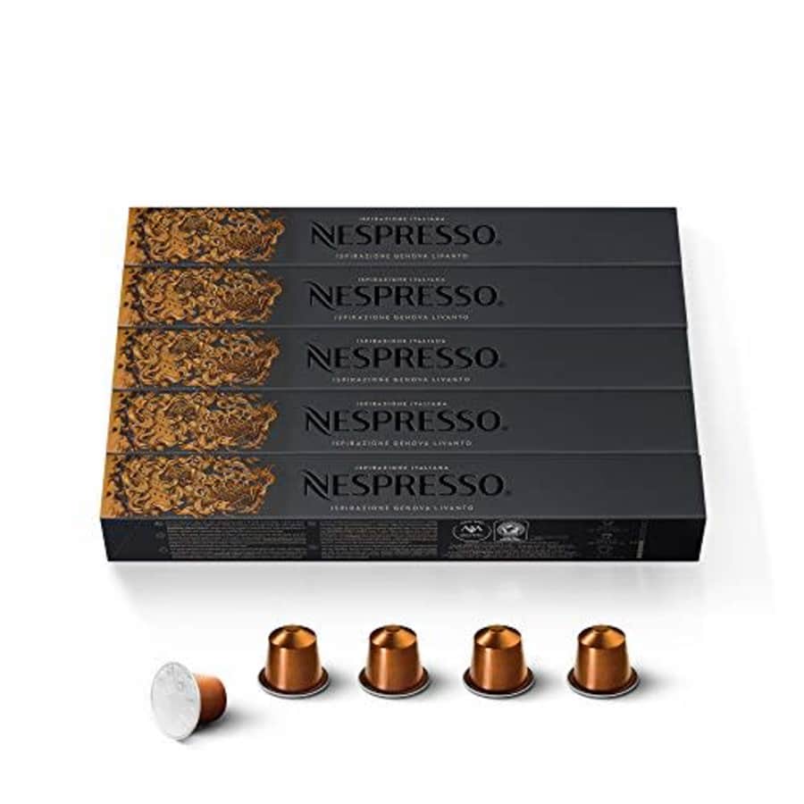 Nespresso Capsules OriginalLine, Livanto, Medium Roast Espresso Coffee, 50 Count Coffee Pods, Brews for $34 Nespresso Capsules OriginalLine, Livanto, Medium Roast Espresso Coffee, 50 Count Coffee Pods, Brews for $34
