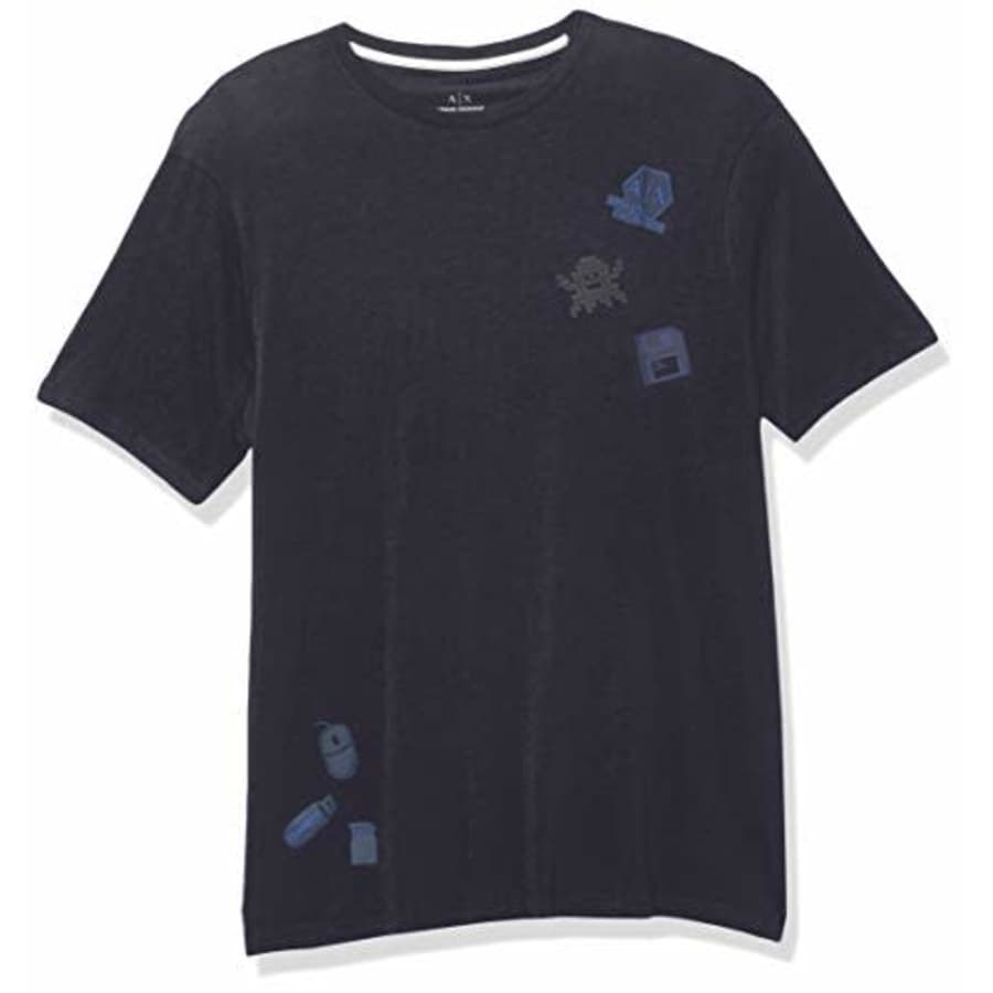 Emporio Armani A | X ARMANI EXCHANGE Men's Graphic T-Shirt, Navy, S for $44