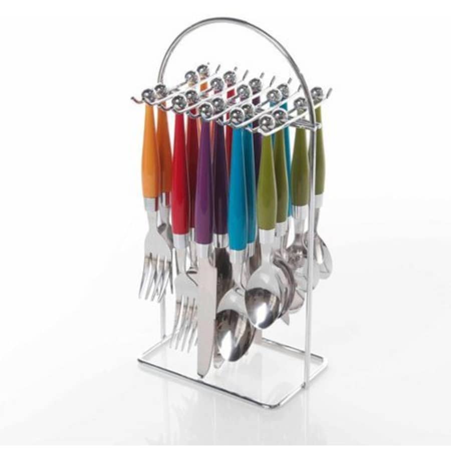 Gibson 20-Piece Flatware Set with Hanging Rack for $19 Gibson 20-Piece Flatware Set with Hanging Rack for $19