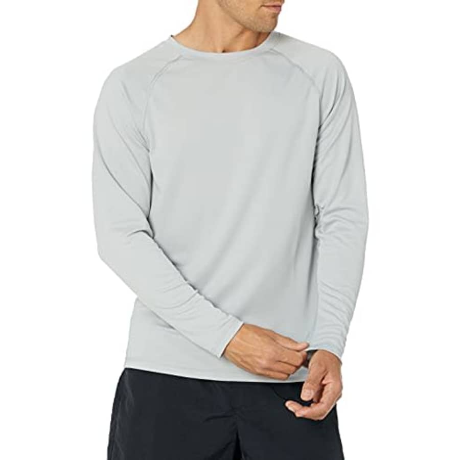 Kanu Surf mens Long-sleeve Rashguard rash guard shirts, Gray, Medium US for $25