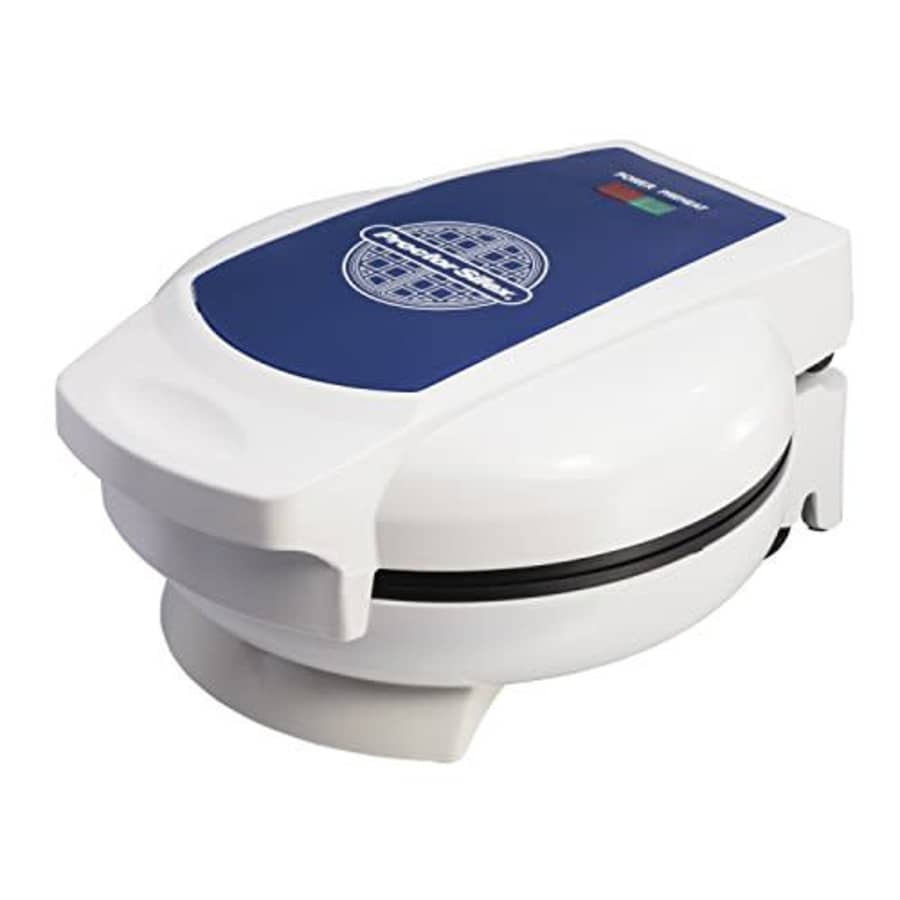 Proctor Silex Belgian Waffle Maker with Non-Stick Grids, Indicator Lights, Compact Design, White for $39 Proctor Silex Belgian Waffle Maker with Non-Stick Grids, Indicator Lights, Compact Design, White for $39