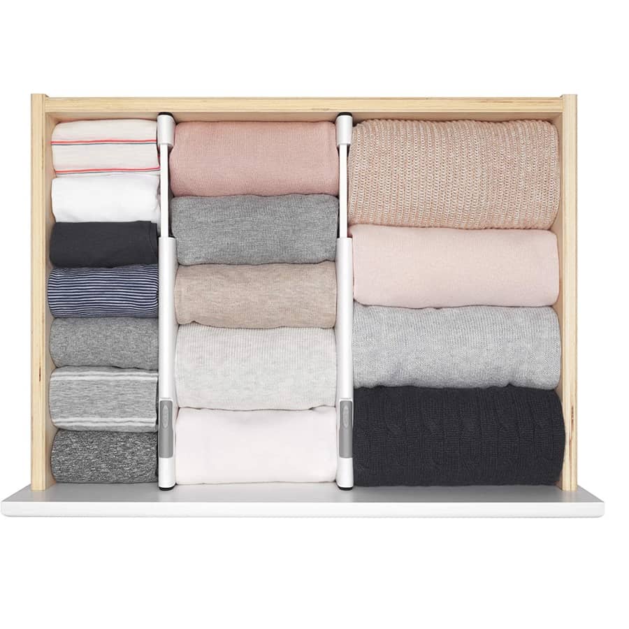 OXO Good Grips Expandable Dresser Drawer Divider 2-Pack for $23