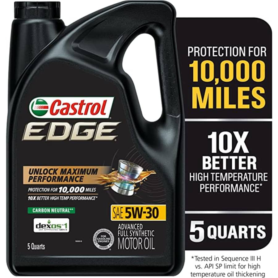 Castrol Edge 5W-30 5-qt. Advanced Full Synthetic Motor Oil for $29