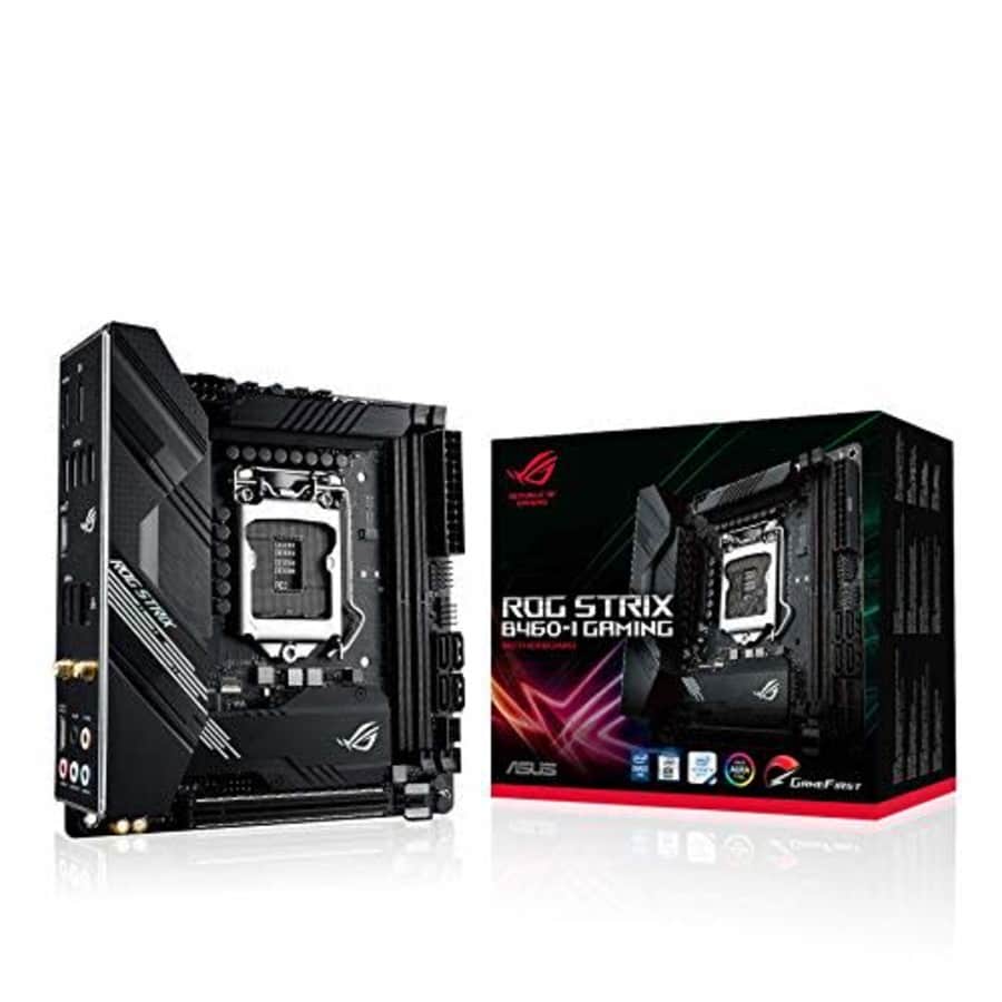ASUS ROG Strix B460-I Gaming (WiFi 6) B460 LGA 1200 (Intel 10th Gen) Mini- ITX SFF Gaming for $146 ASUS ROG Strix B460-I Gaming (WiFi 6) B460 LGA 1200 (Intel 10th Gen) Mini- ITX SFF Gaming for $146