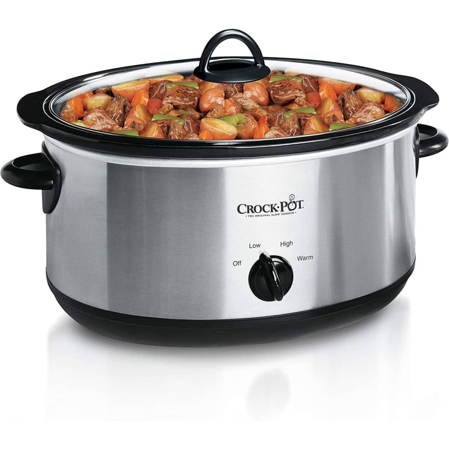 Crock-Pot 7-Quart Oval Manual Slow Cooker: $36