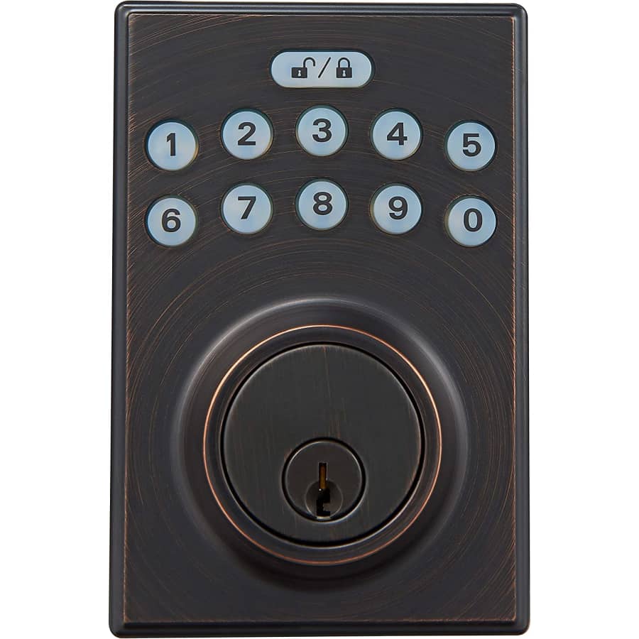 Amazon Basics Electronic Keypad Deadbolt for $33 Amazon Basics Electronic Keypad Deadbolt for $33