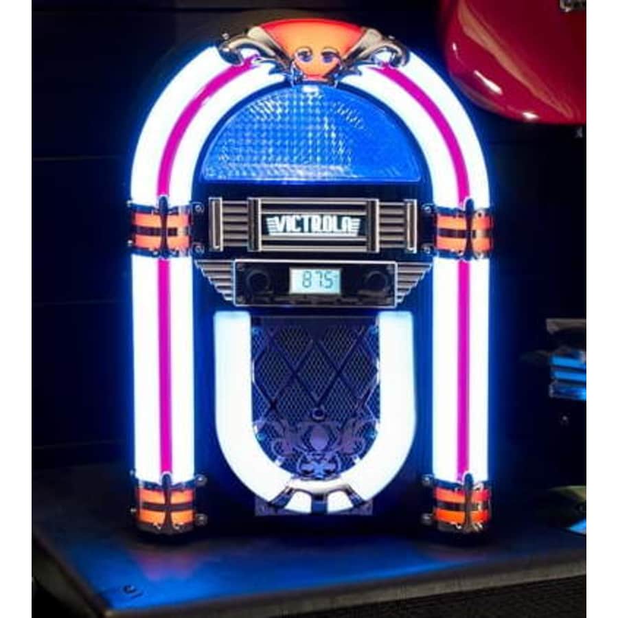 Victrola Nostalgic Wood Countertop Bluetooth Jukebox for $92 Victrola Nostalgic Wood Countertop Bluetooth Jukebox for $92